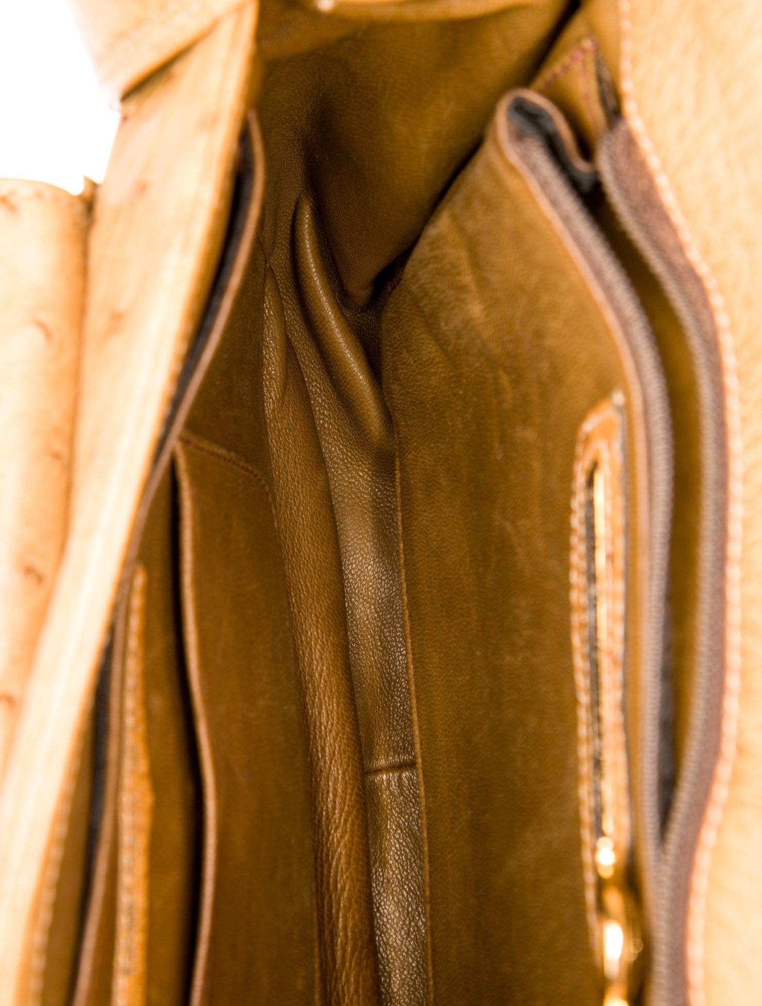 Susan Bennis/Warren Edwards Ostrich Messenger Bag